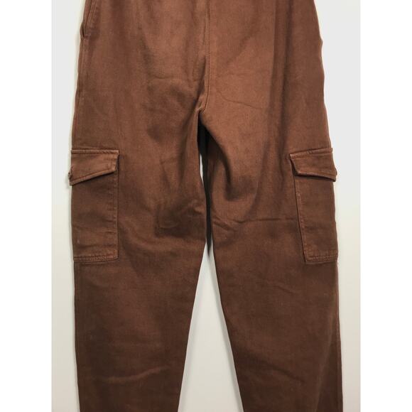 Wilfred Free Aritzia Brown Modern Cargo Pants 6 Utility Pockets Cooler Weather - Picture 9 of 14